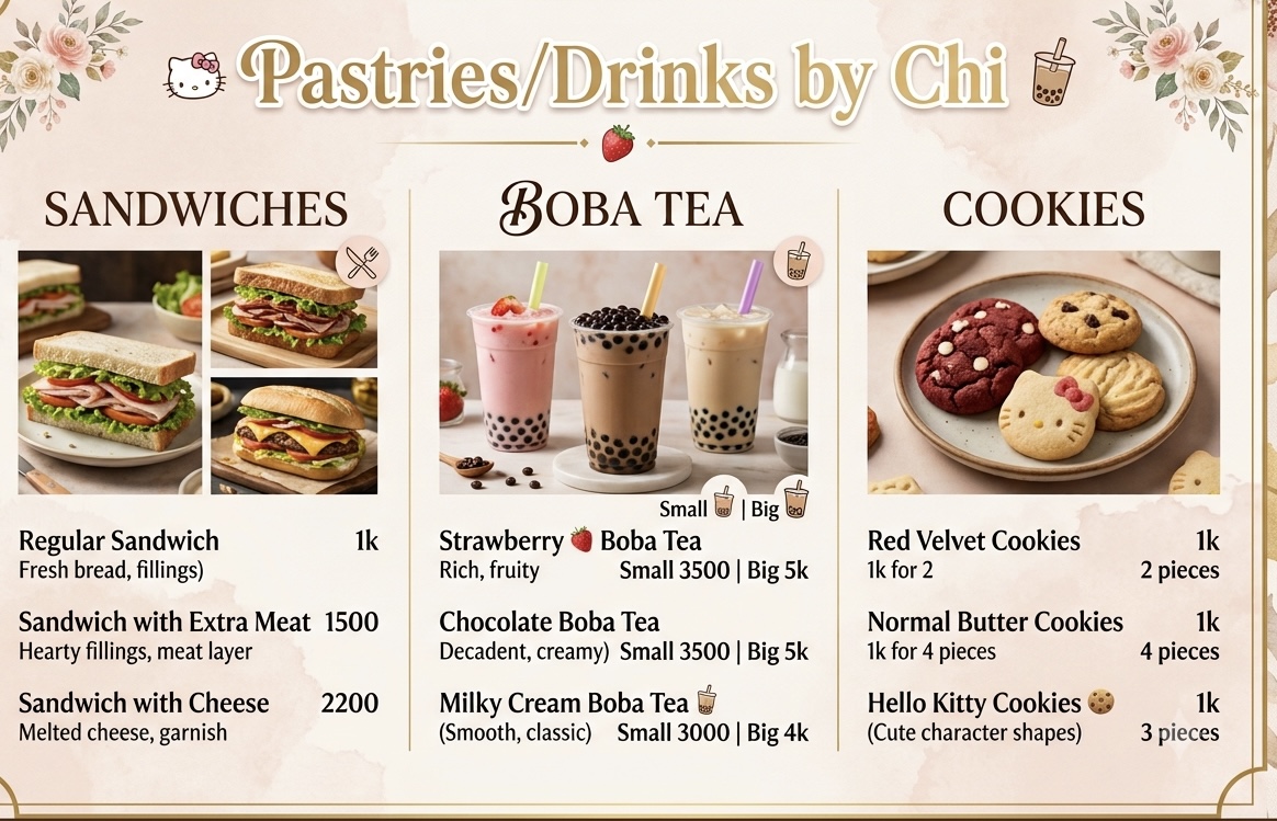 pastries/drinks by chi